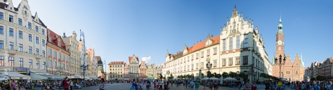 la vella Europa: plaça major de Wroclaw - Polònia
